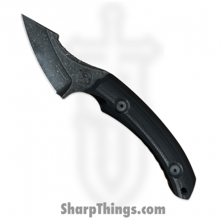 Dishonor Blades – DB-C4-BS-BLK – Chimera Edc – Fixed Blade Knife – Uddeholm Rigor (A2) Coated Black Stonewash Mod. Wharncliffe – G10 – Black