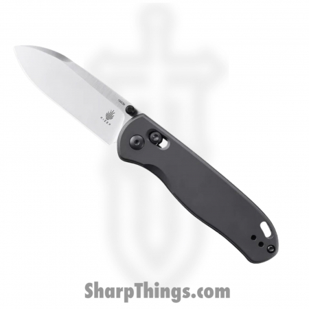 Kizer – KIV3619C1 – Drop Bear – Folding Knife – 154CM Satin Drop Point – Aluminum – Gray