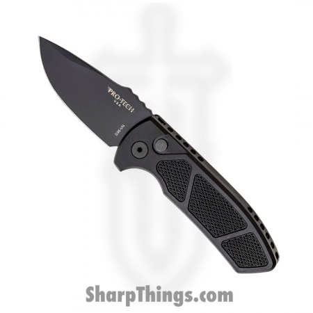 ProTech – LG407 – Les George SBR Automatic Folding Knife – CPMS35VN Aluminum – Black