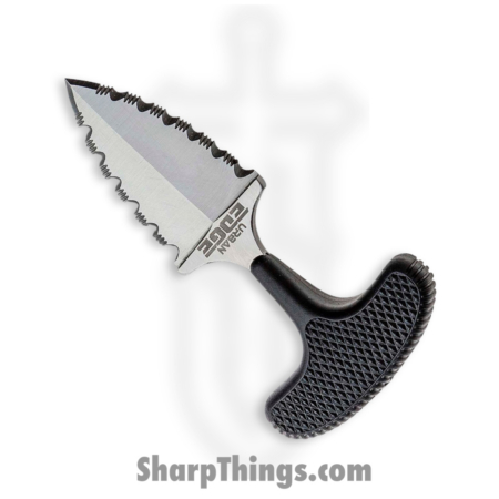 Cold Steel – CS43XLSS – Urban Edge – Fixed Blade Knife – Japanese Aus 8A Stainless Steel Satin Dagger – Rubber – Black