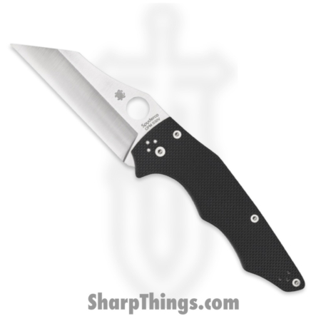 Spyderco – SC253GP – YoJumbo Compression Lock – Folding Knife – CPM S30V Satin Wharncliffe – G 10 – Black