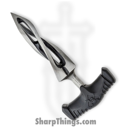 United Cutlery – UC3427 – M48 Cyclone Push Dagger – Fixed Blade Knife – 2Cr13 Black Satin Dagger – Thermoplastic Rubber – Black