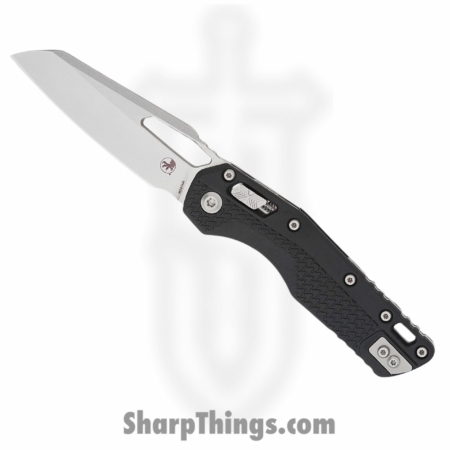 Microtech – 210T-10PMBK – MSI S/E – Folding Knife – M390MK Stonewash Sheepsfoot – Tri-Grip Injection Molded – Black