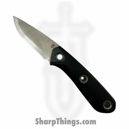 Gerber – 30-001659 – Principle – Fixed Blade Knife – 420 HC Stonewash Drop Point – Rubber overmold – Black
