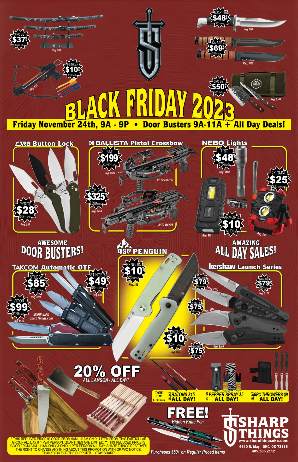 Black Friday 2023 In-Store Only.