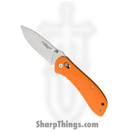 Camillus Knives – CM19620 – Rovax – Folding Knife – 420 Stainless Satin Drop Point – GFN – Orange