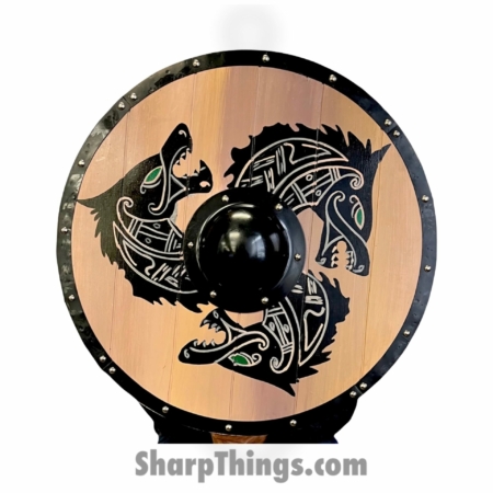 ISH-601 – Wooden Fox Shield – Wood – Wood Black