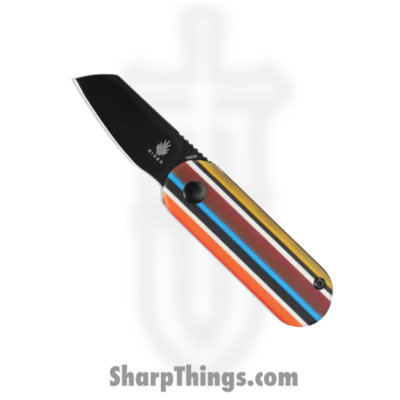 Kizer – KIV2583C1 – Mini Bay – Folding Knife – 154CM Black Wharncliffe – Serape Series G10 Overlays – Multi