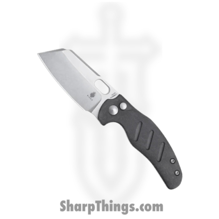 Kizer – KIV3488BC1 – Mini Sheepdog – Folding Knife – 154CM Stonewash Sheepsfoot – Richlite – Black