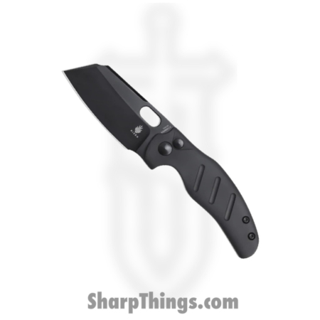 Kizer Cutlery – KIV3488BC2 – Mini Sheepdog – Folding Knife – 154CM Black Sheepsfoot – Aluminum – Black