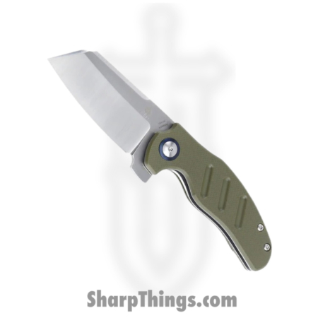 Kizer – KIV3488C2 – Sheepdog – Folding Knife – 154CM Satin Sheepsfoot – G10 – Green