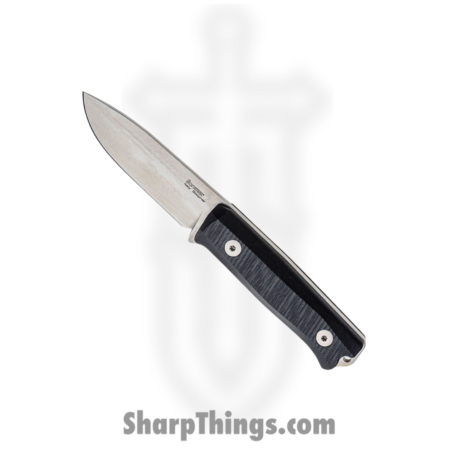 LionSteel – LSTB40GBK – Bushcraft B40 – Fixed Blade Knife – Sleipner Tool Steel Stonewash Spear Point – G10 – Black