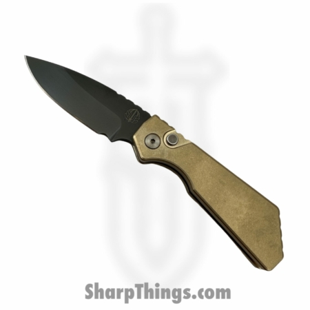 ProTech – 232 – Strider PT+ – Automatic Knife – Magnacut DLC|Smoky Gray Drop Point – 6061-T6 Aluminum – AlBronze