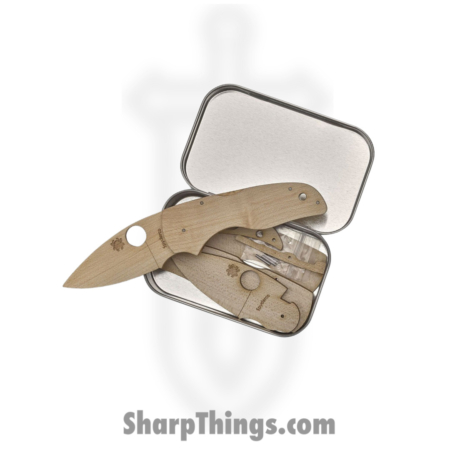 Spyderco – SCWDKIT2 – Lil’ Native Wooden Kit – Folding Knife – Wood Drop Point – Wood – Brown