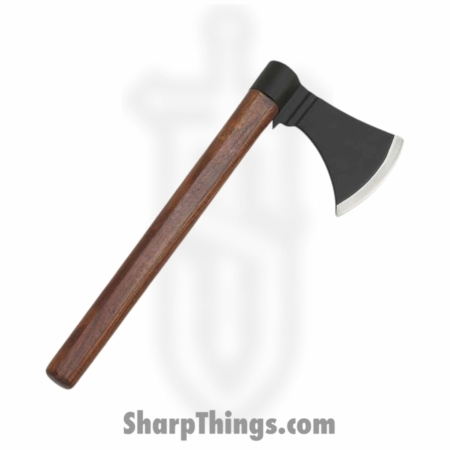 TA-11 – Hatchet Axe – Fixed Blade Knife – Stainless Steel Black – Hardwood – Brown