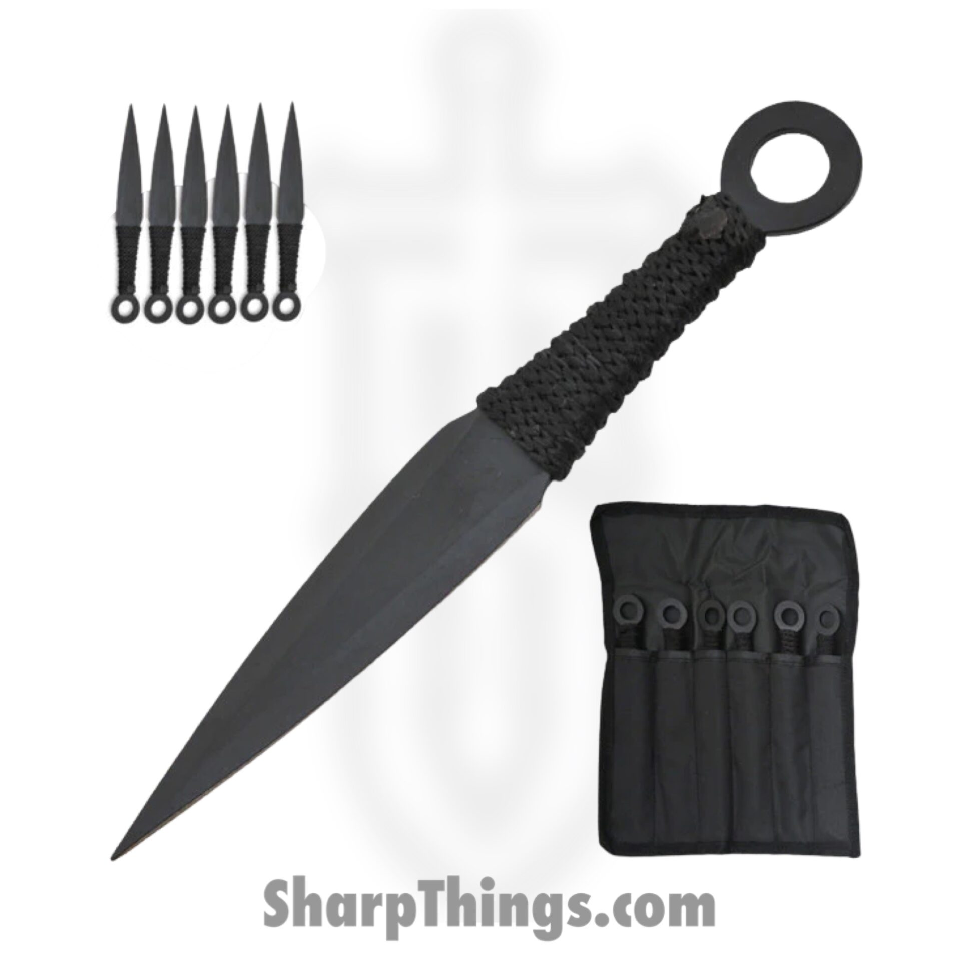 Black Dragon Throwing Knives - Dragon Throwing Knife Set - Clip Point Knife  Thrower Sets