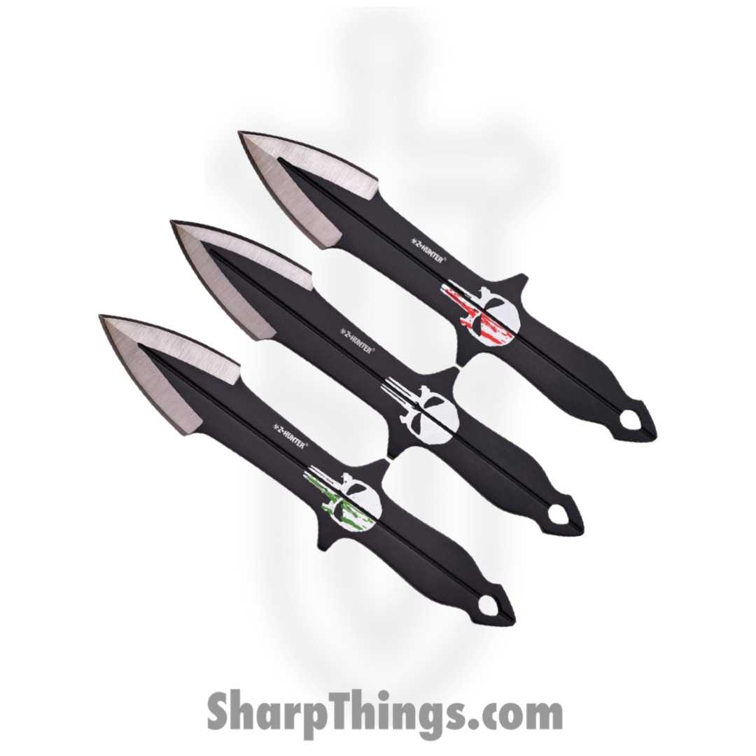 Z-Hunter - Throwing Knives - Set of 3 - ZB-163-3BK