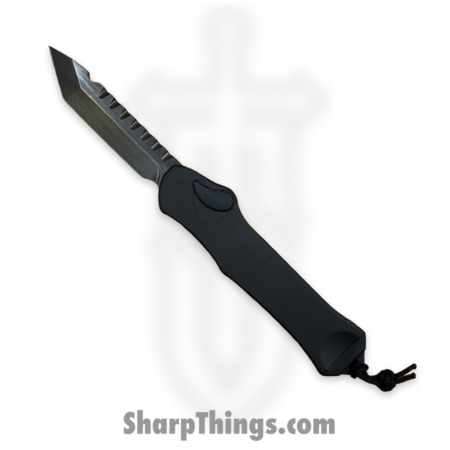Heretic Knives – H006-6A-T – Hydra – OTF Auto – Magnacut DLC Tanto – Aluminum – Black