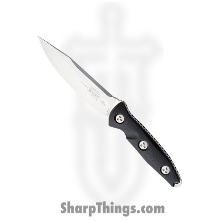 Microtech – 113-10 – Socom Alpha – Fixed Blade Knife – Stonewash Clip Point – G10 – Black