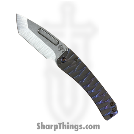 Medford Knife – MK2014TT-01TM-TFCT-Q4 – Slim Midi – Folding Knife – s45vn Tumbled Tanto – Titanium – Gray – “Predator”