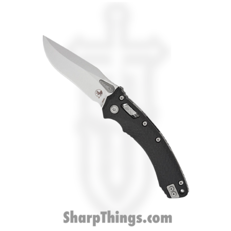 Microtech – 137RL-10FLGTBK – Amphibian – Folding Knife – M390MK Stonewash Clip Point – Fluted G10 – Black
