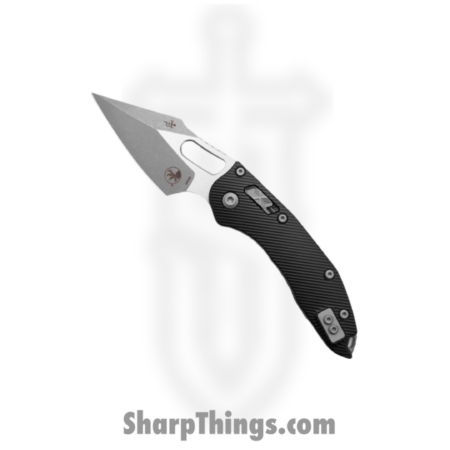 Microtech – 169RL-10APFL – Stitch – Folding Knife – M390MK Apocalyptic Wharncliffe – Aluminum – Black