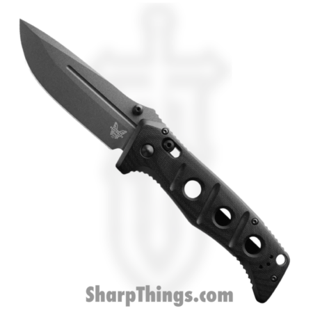 Benchmade – 275GY-1 – Adamas – Folding Knife – CPM-CruWear Coated Drop Point – G10 – Black