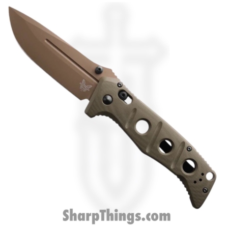 Benchmade – 275FE-2 – Adamas – Automatic Knife – CPM-CruWear Coated Drop Point – G10 – Flat Earth