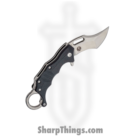 Boker Plus – BOP01BO772 – Wildcat Karambit Linerlock – Folding Knife – D2 Stonewash Recurve Tanto – G10 – Black