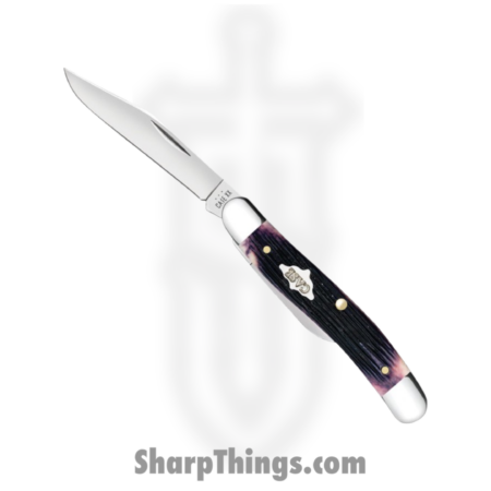 Case Knives – CA09714 – Medium Pen – Folding Knife – Tru-Sharp™ Surgical Stainless Steel Mirror Polished Multi – Jigged Bone – Purple