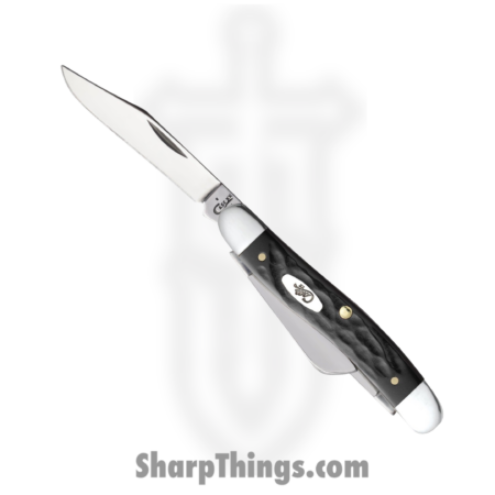 Case Cutlery – CA18222 – Medium Stockman – Folding Knife – Tru-Sharpâ„¢ Surgical Stainless Steel Mirror Polished Multi – Rough BlackÂ® – Black