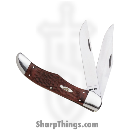 Case Knives – CA189 – Hunter – Folding Knife – Tru-Sharp™ Surgical Stainless Steel Mirror Polished Multi – Jigged Staminawood – Brown