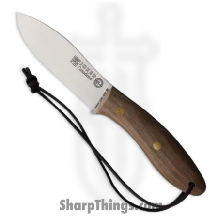 Joker Knives – JKRCN114 – Canadiense Bushcraft Walnut – Fixed Blade Knife – 14C28N Sandvik Satin Drop Point – Walnut – Brown