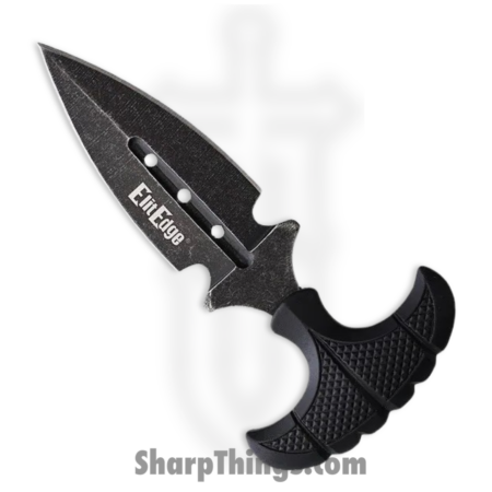 ElitEdge – EE20641SW – Push Dagger – Fixed Blade Knife – Stainless  Stonewash Dagger – Nylon – Black