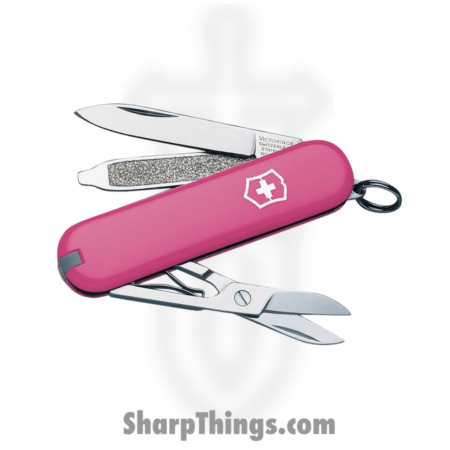 Victorinox – VN0622351X5 – Swiss Army Classic SD 7 Function Multi-Tool – Folding Knife – Stainless Polished  – ABS – Pink