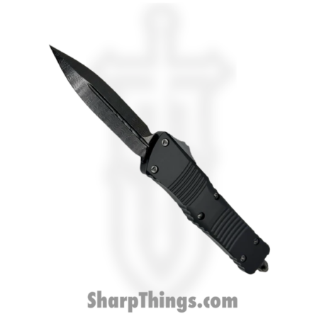 Microtech – 142-16DLCTSH – Combat Troodon Shadow Series – OTF Auto – Damascus Black Dagger – 6061-T6 Aluminum – Black