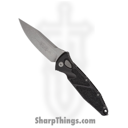 Microtech – 160A-10AP – Socom Elite – Automatic Knife – Apocalyptic Clip Point – 6061-T6 Aluminum – Black