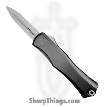 Microtech – 1702-10 – Hera II – OTF Auto – M390MK Stonewash Dagger – 6061-T6 Aluminum – Black