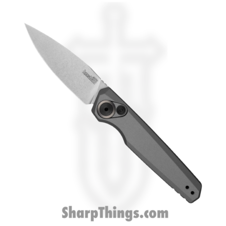 Kershaw – 7551 – Launch 18 – Automatic Knife – CPM-154 Stonewash Spear Point – 6061-T6 Aluminum – Gray