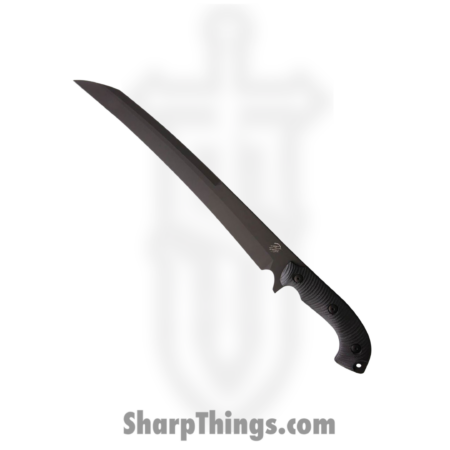 Bastinelli Creations – BAS200 – Separateur – Fixed Blade Knife – 12C27 Black Oxide Tanto – G10 – Black