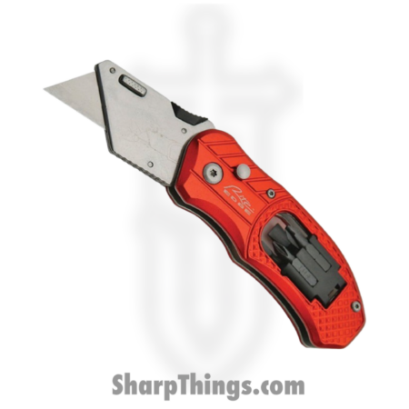 Rite Edge – CN211231 – Box Cutter With Screwdriver – Stainless   – Aluminum – Red