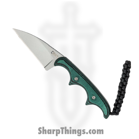 CRKT – CR2385 – Folts Minimalist – Fixed Blade Knife – 5Cr15MoV Bead Blast Wharncliffe – Micarta – Green