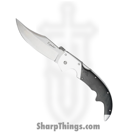 Cold Steel – CS62MB – Large Espada Lockback – Folding Knife – S35VN Satin Clip Point – G10 with 7075 Aluminum Bolsters and Frame – Black