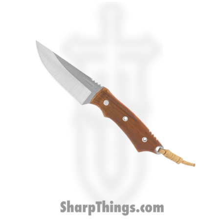 Condor Tool & Knife – CTK1164254C – Native Hunter – Fixed Blade Knife – 440C Satin Clip Point – Walnut – Brown