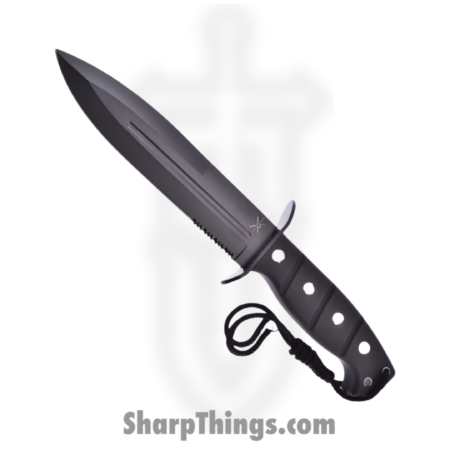 Frost Cutlery – FTX1456BLK – Tac Xtreme – Fixed Blade Knife – Stainless Black Spear Point – Rubber – Black