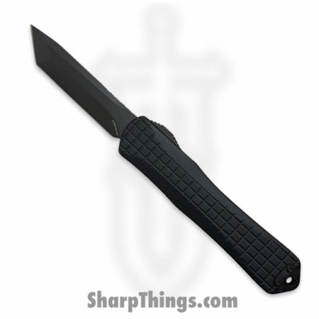 Heretic Knives – H031-6A-T – Manticore X – OTF Auto – Magnacut DLC Tanto – Frag Pattern 6061 T6 Alu – Black