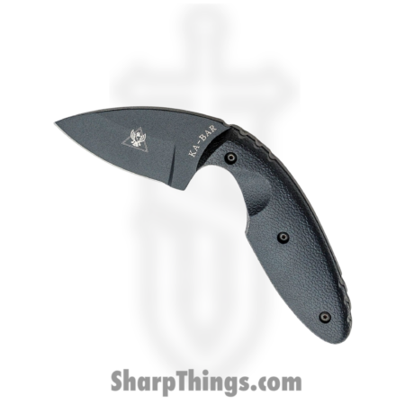 Ka-Bar – KA1480 – TDI Law Enforcement Knife – Fixed Blade Knife – AUS 8A Coated Drop Point – Zytel – Black