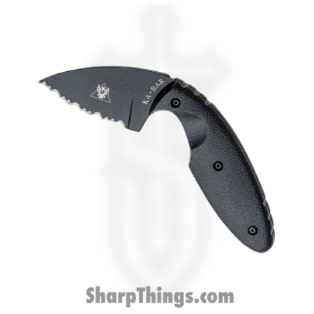 Ka-Bar – KA1481 – TDI Law Enforcement Knife – Fixed Blade Knife – AUS 8A Black Drop Point – Zytel – Black