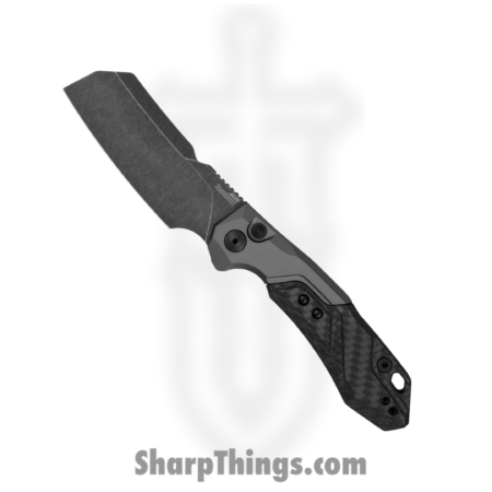 Kershaw – 7850SW – Launch 14 – Automatic Knife – CPM 154 Stonewashed Cleaver – 6061-T6 Aluminum – Black