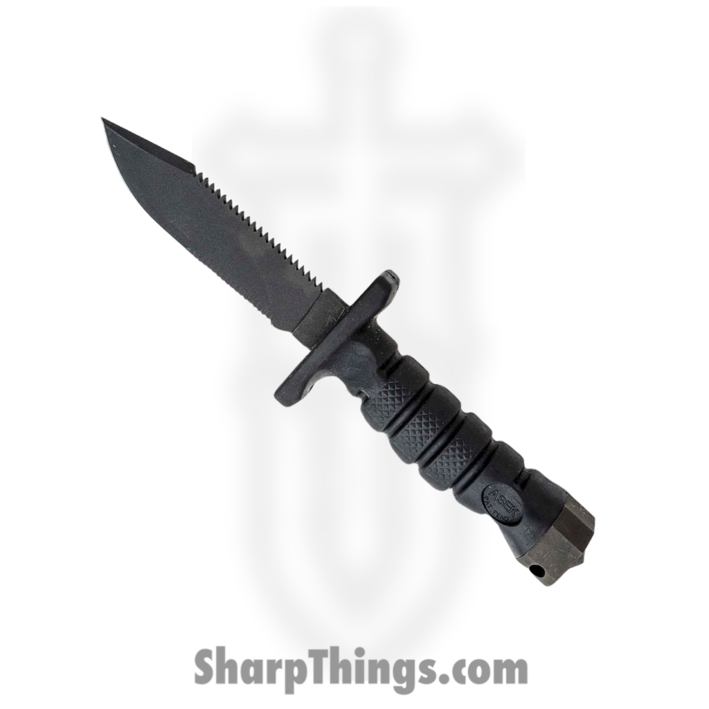 Ontario Knife Company – ON1400SEC – ASEK Survival Knife 2nd – Fixed Blade Knife – 1095 Coated Clip Point – Synthetic – Black